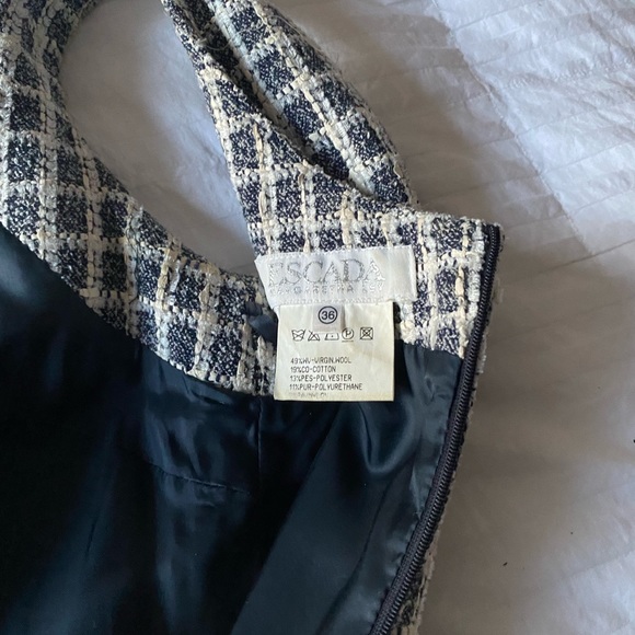 vintage tweed escada dress - Picture 4 of 4